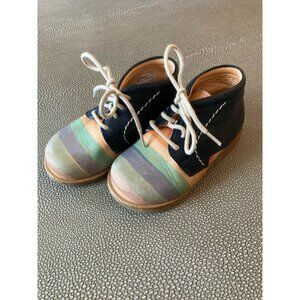 Nathalie Verlinden Leather Mingus Rainbow Stripes EU 21/ US 5.5 VGUC